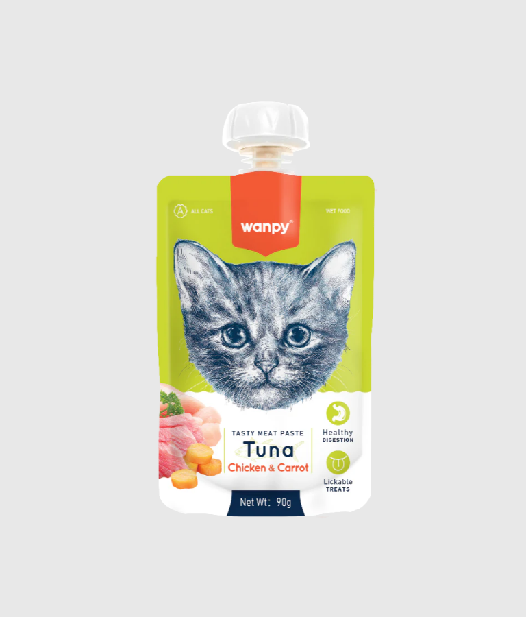 Wanpy Soft Tuna & Chicken Strips - Cat Treats (90g)