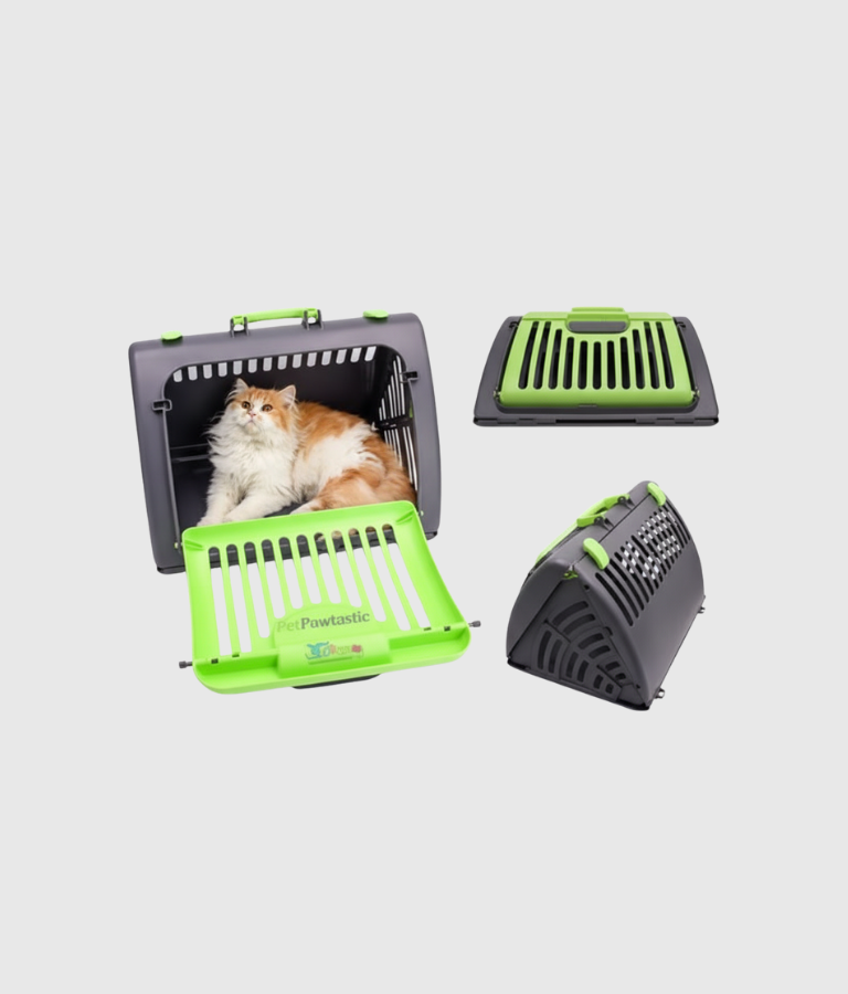 Collapsible Pet Carrier Crate for Cats & Small Dogs - Travel Friendly