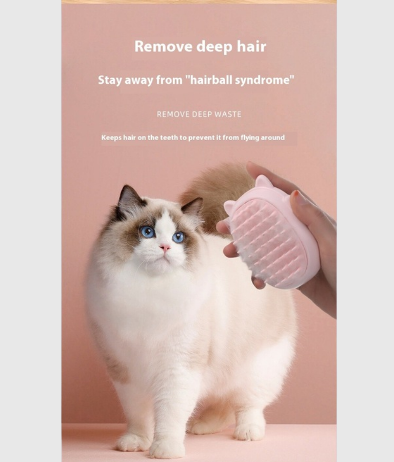 4-in-1 Anti-Static Grooming Brush with Laser Toy - Image 3