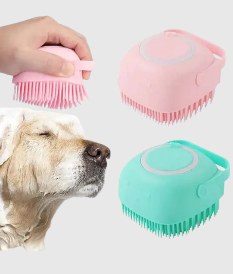 2-in-1 Pet Bath Brush with Shampoo Dispenser - Image 5