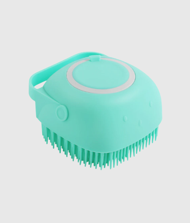 2-in-1 Pet Bath Brush with Shampoo Dispenser