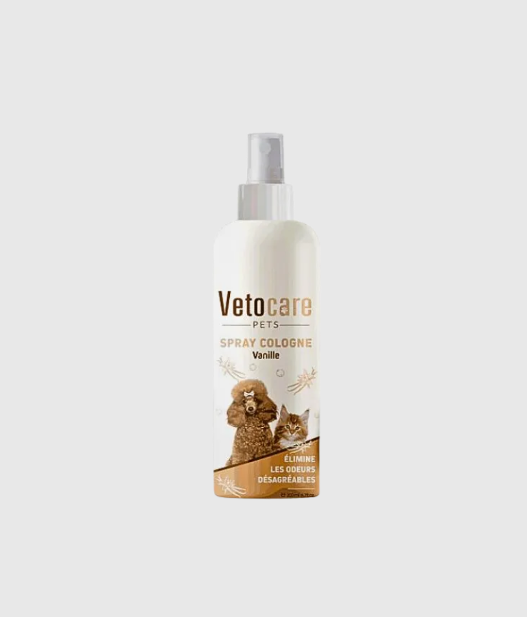 Vetocare Vanilla Cologne Spray for Pets (200ml) - Eliminates Bad Odors