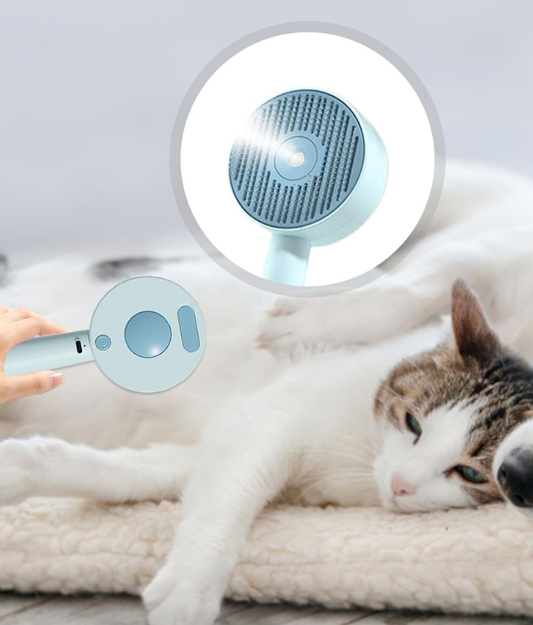 3-in-1 Pet Steam Brush - Grooming, Cleaning & Massage - Image 5
