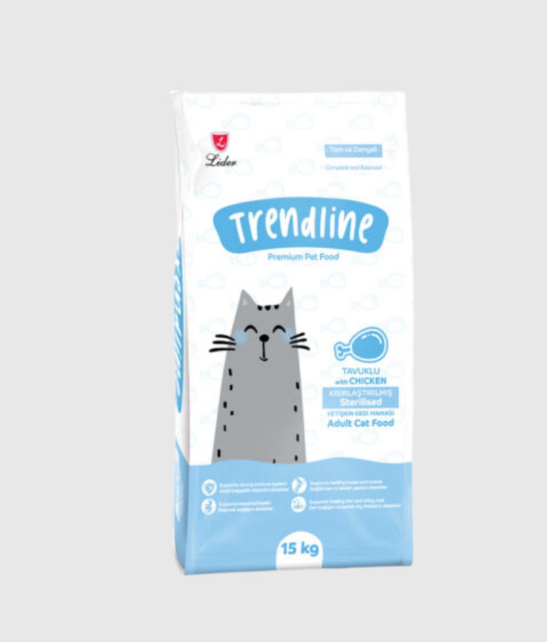 15Kg Trendline Sterilised Adult Cat Food with Chicken