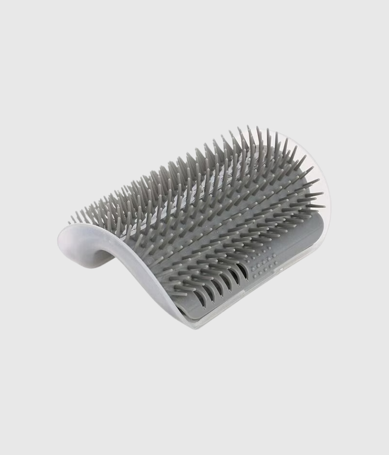 Cat Self-Groomer Corner Brush with Catnip - Image 2