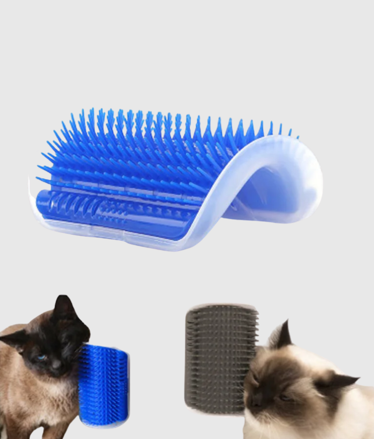 Cat Self-Groomer Corner Brush with Catnip - Image 3