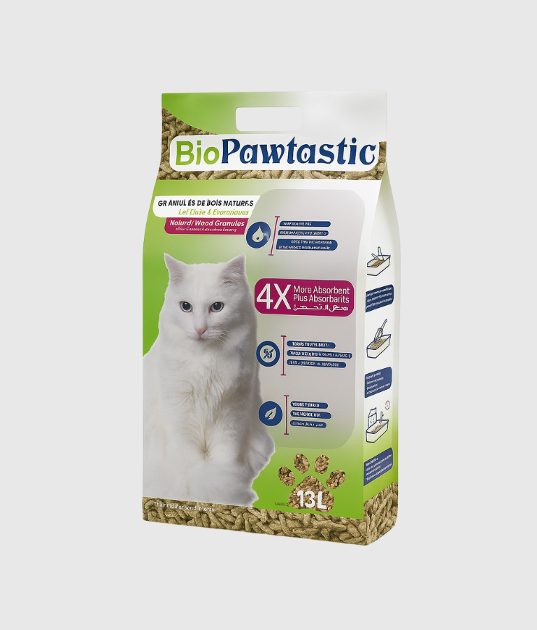 BioPawtastic Natural Wood Granules Cat Litter