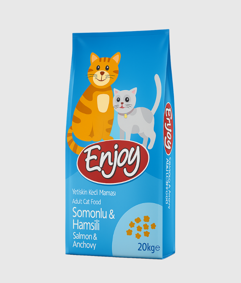 20Kg Enjoy Adult Cat Food - Salmon & Anchovy